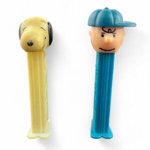 Vintage Snoopy and Charlie Brown PEZ Dispensers